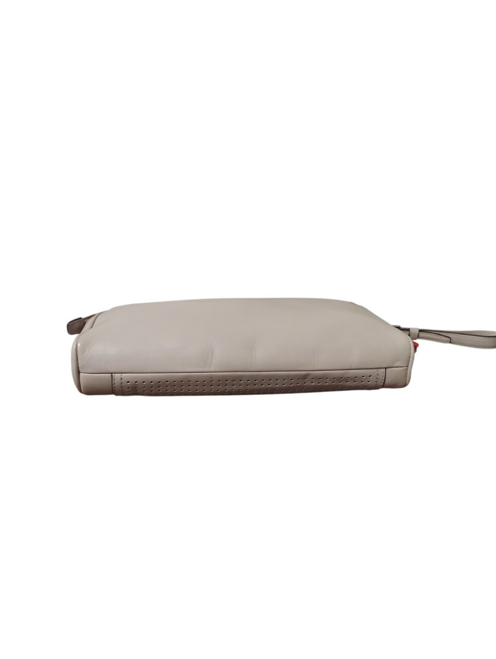 Coach Bleeker Perforated Leather Zip Tassel Clutch Wristlet Gently Loved - Picture 5 of 7